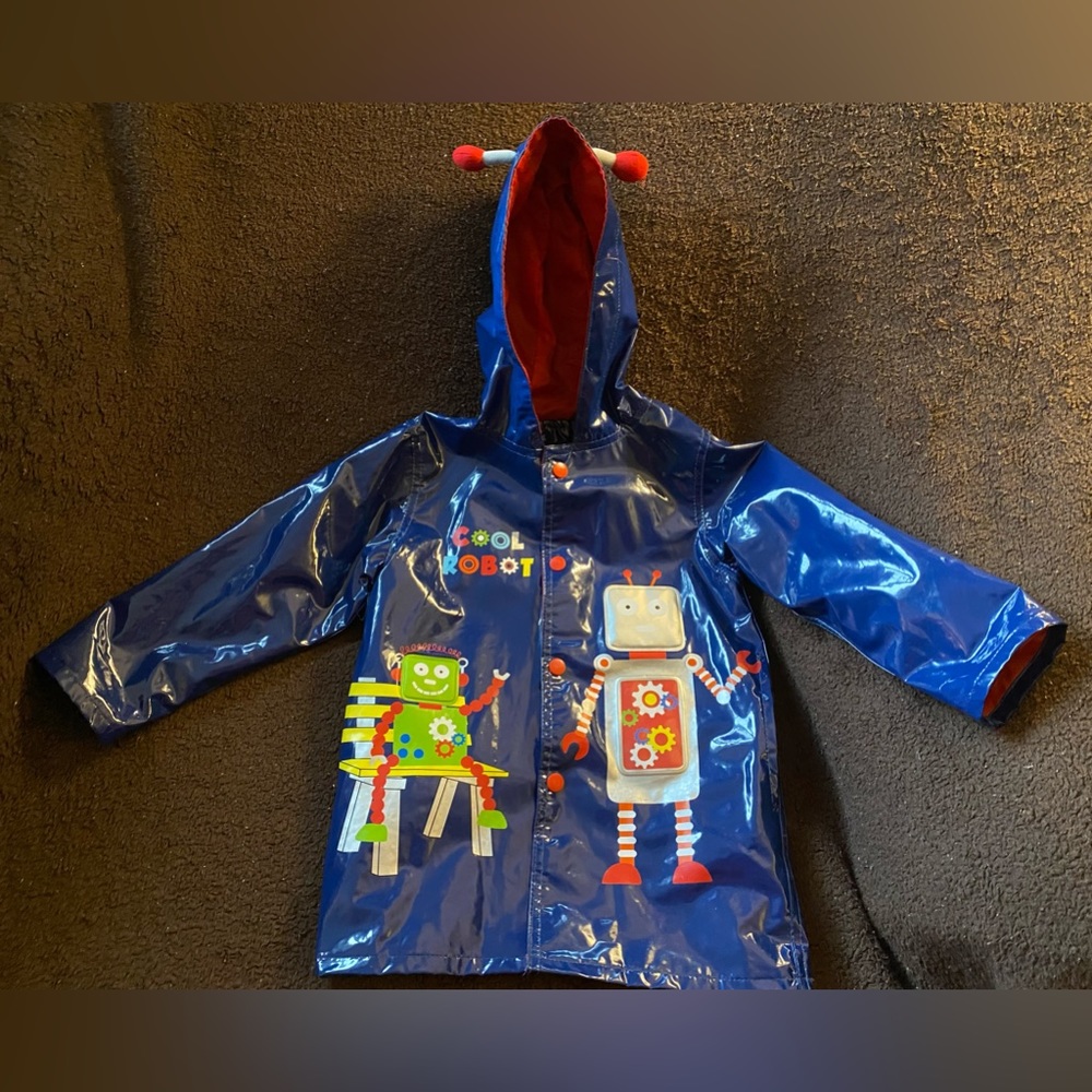 Robot Raincoat - size 3T